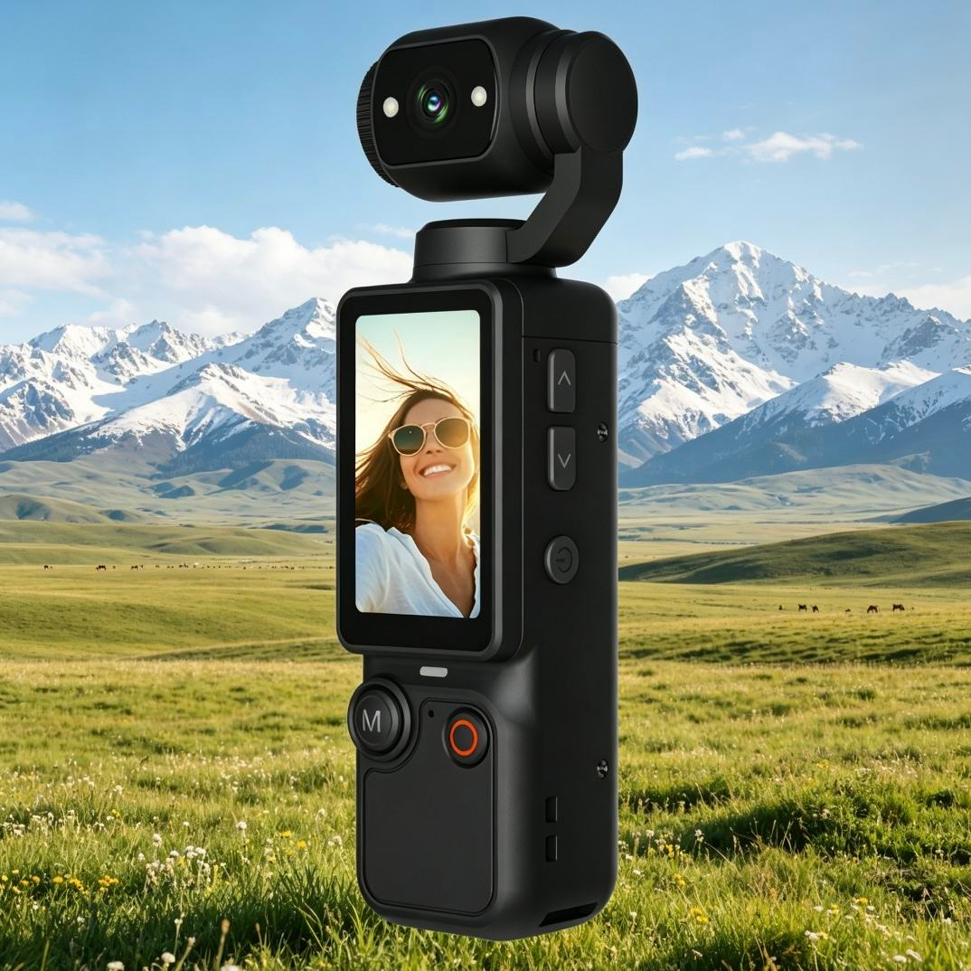 Handheld Mini WiFi Action Camera 180° Full HD Night Vision Vlog Recorder