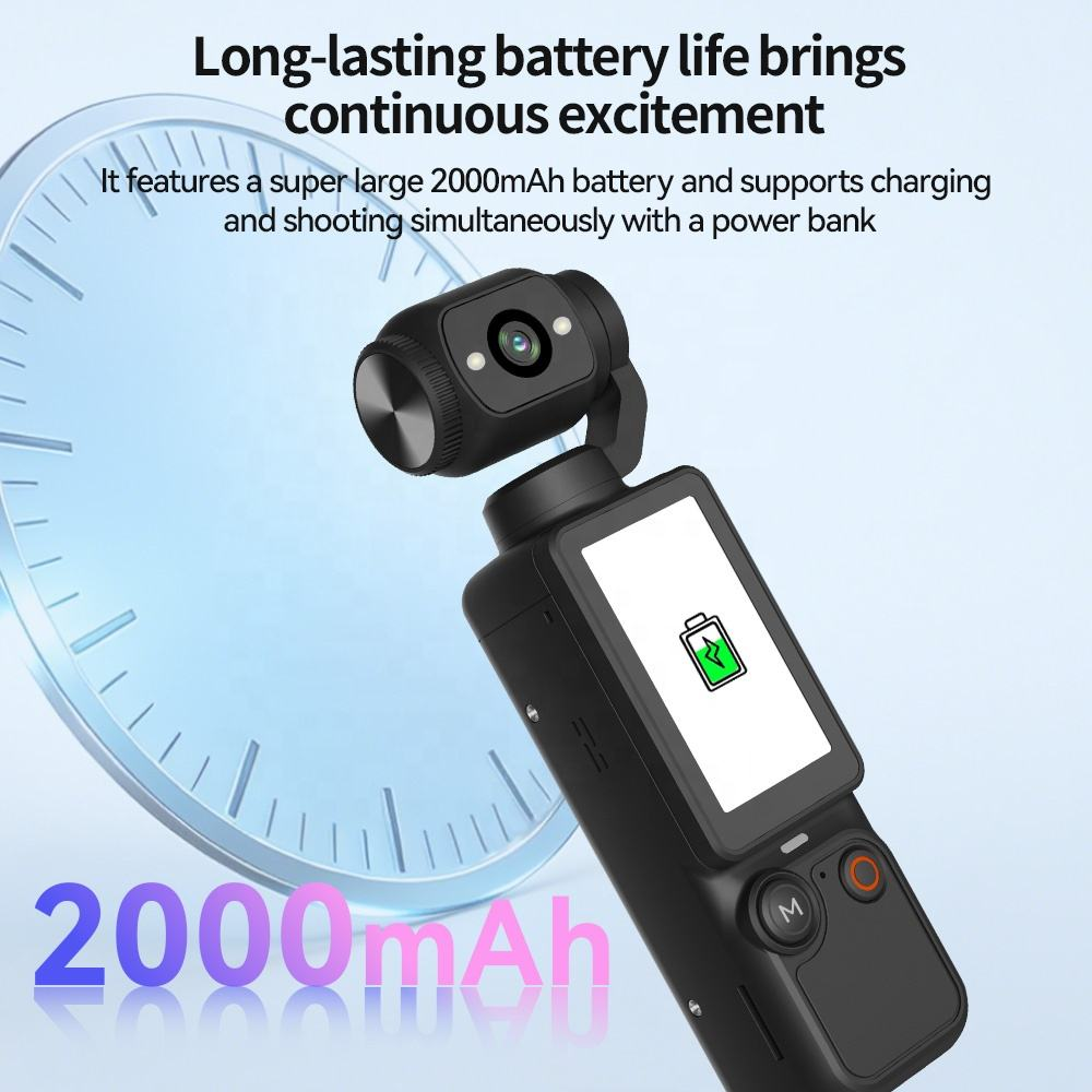 Handheld Mini WiFi Action Camera 180° Full HD Night Vision Vlog Recorder