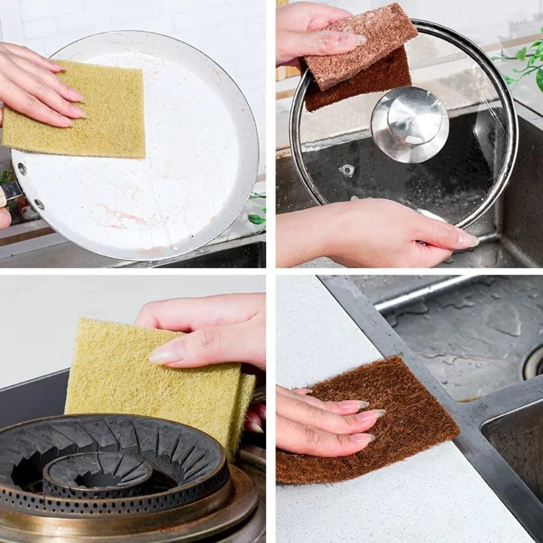 Eco-Friendly Coconut Fiber Kitchen Scouring Pads