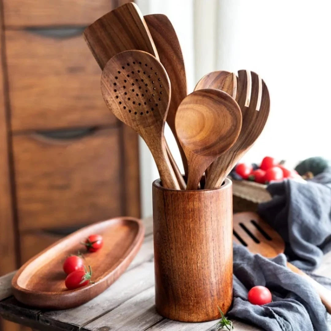 Wooden Kitchen Utensil Set