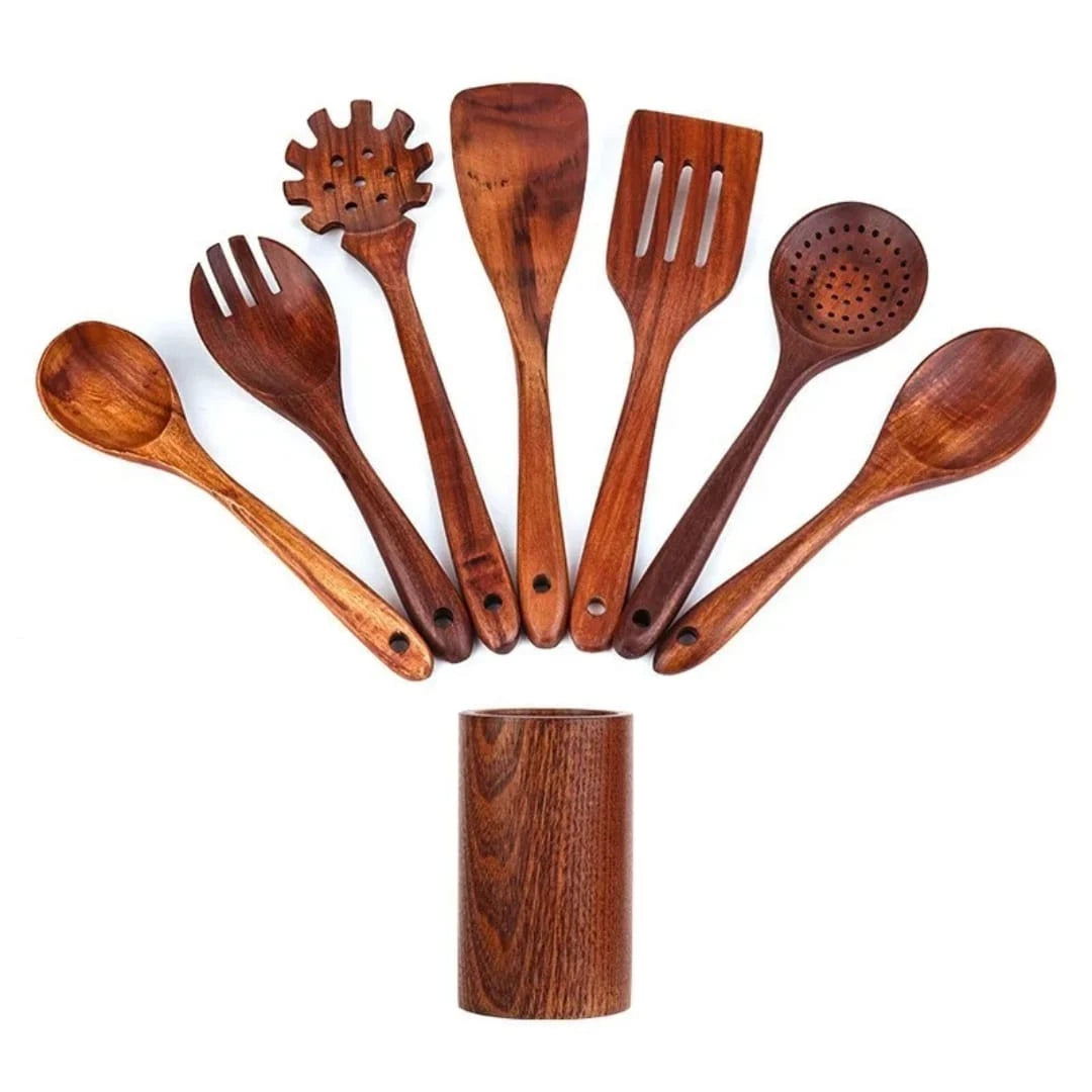 Wooden Kitchen Utensil Set