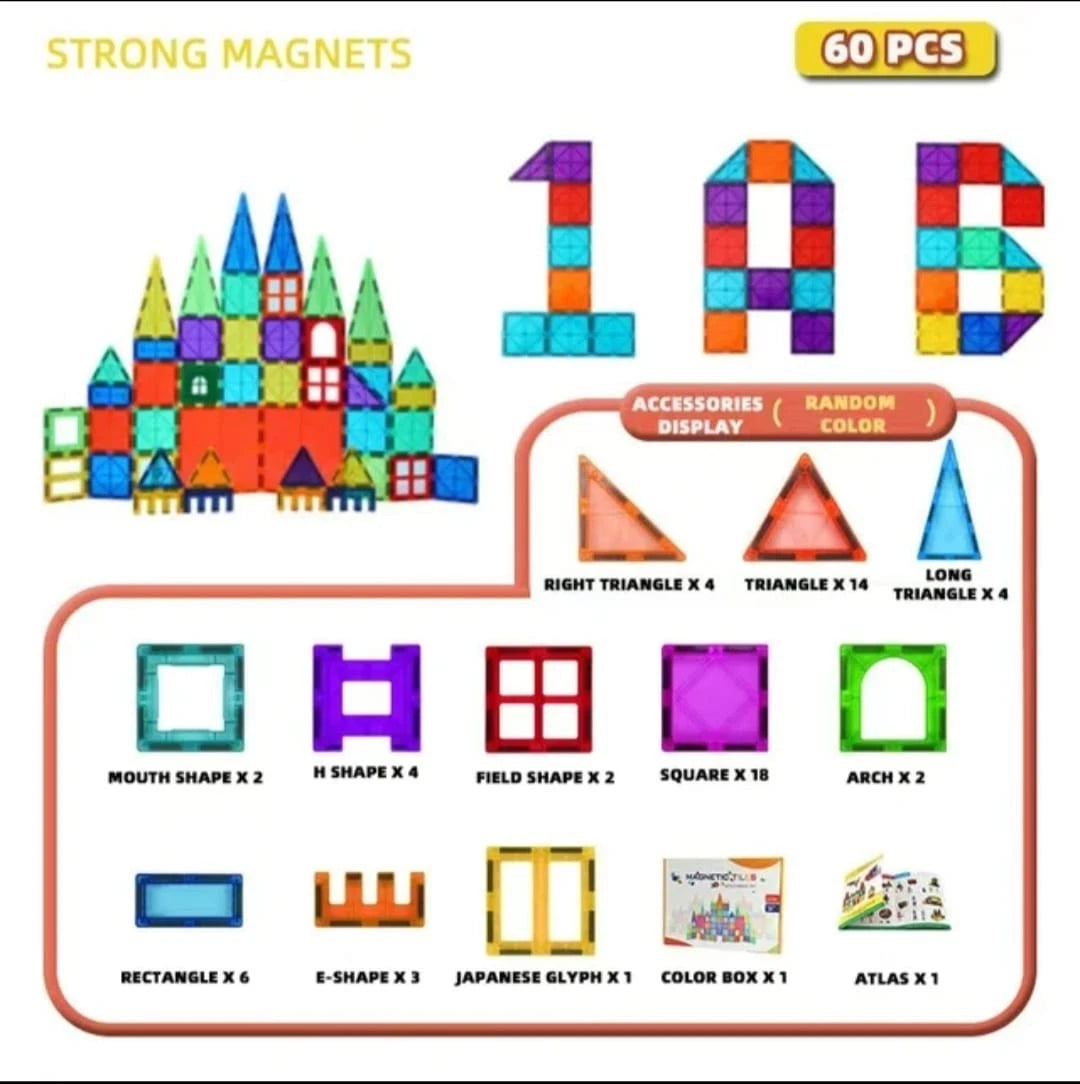 Magnetic Tiles Building Blocks