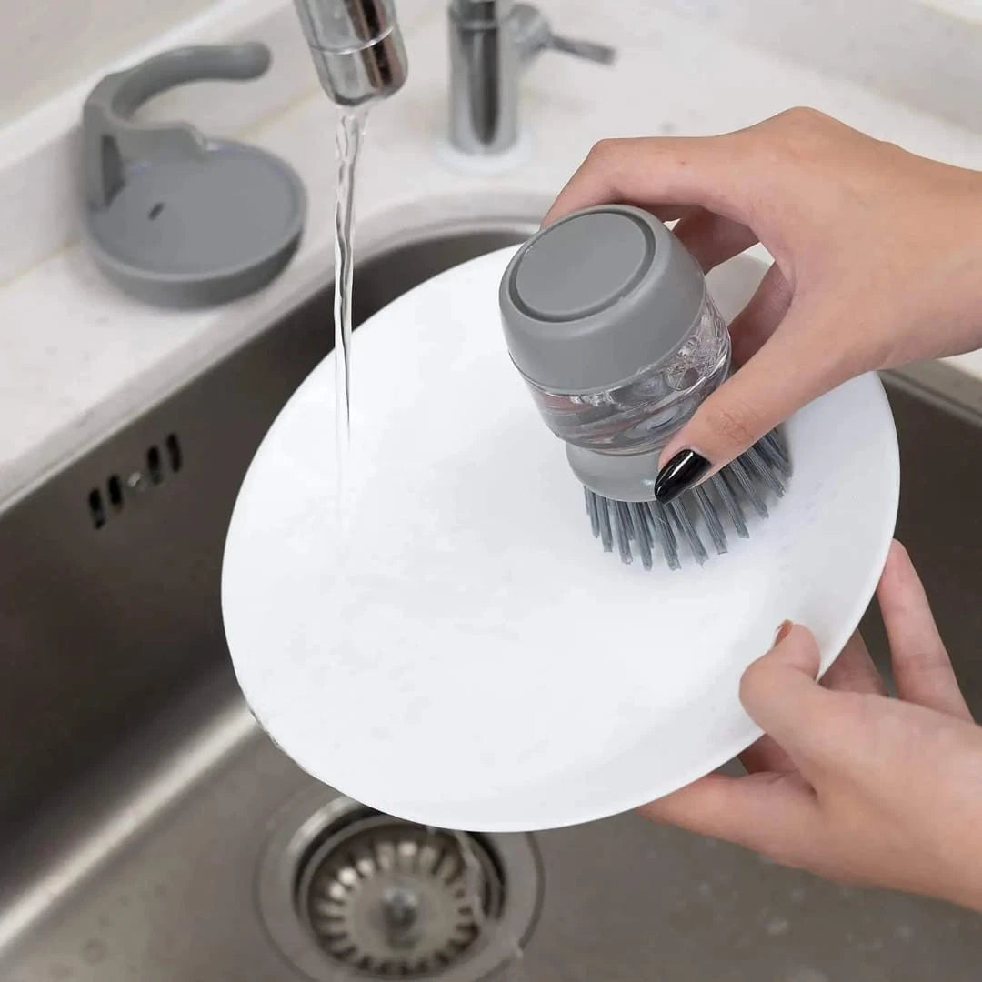Refillable Soap Dispensing Dish Brush