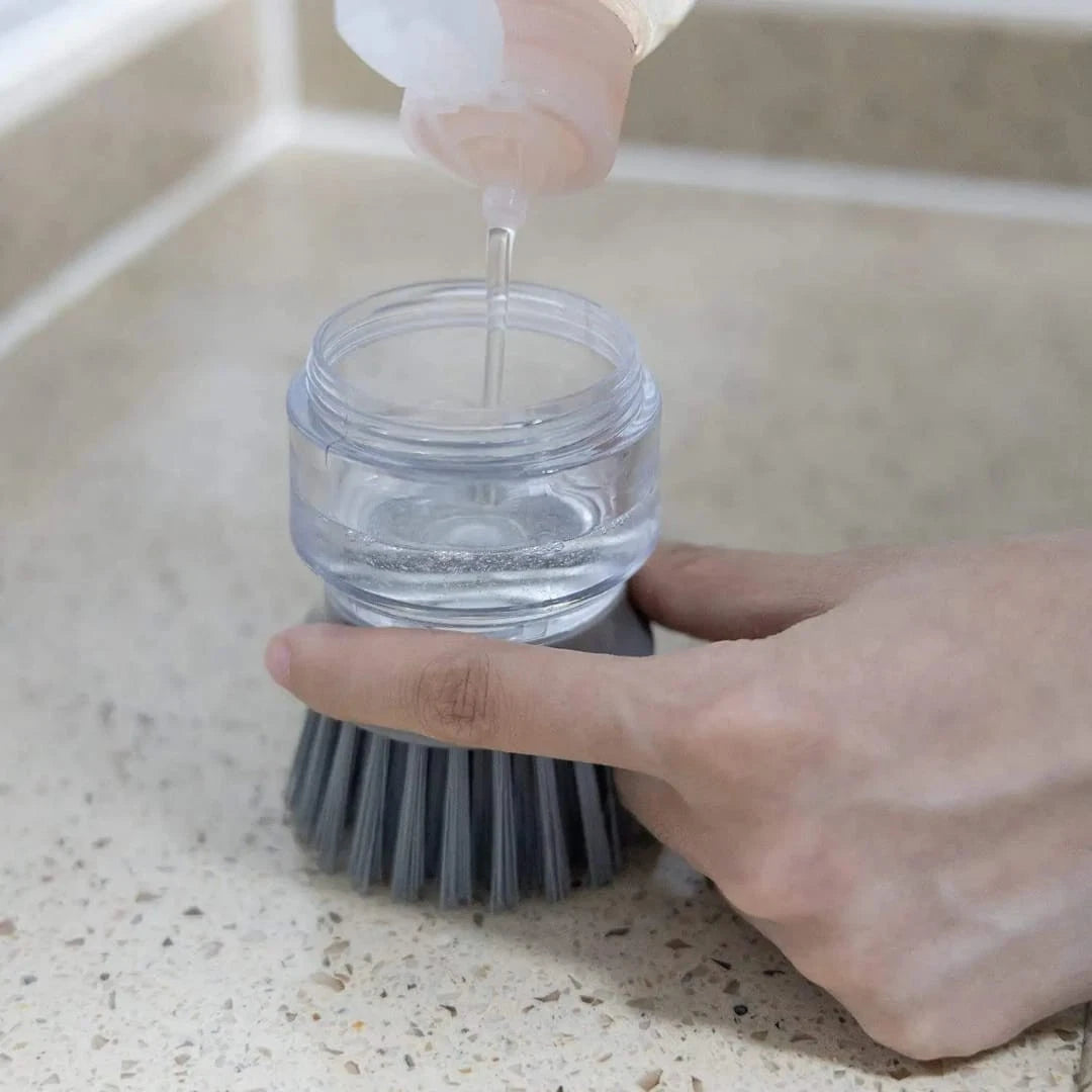 Refillable Soap Dispensing Dish Brush