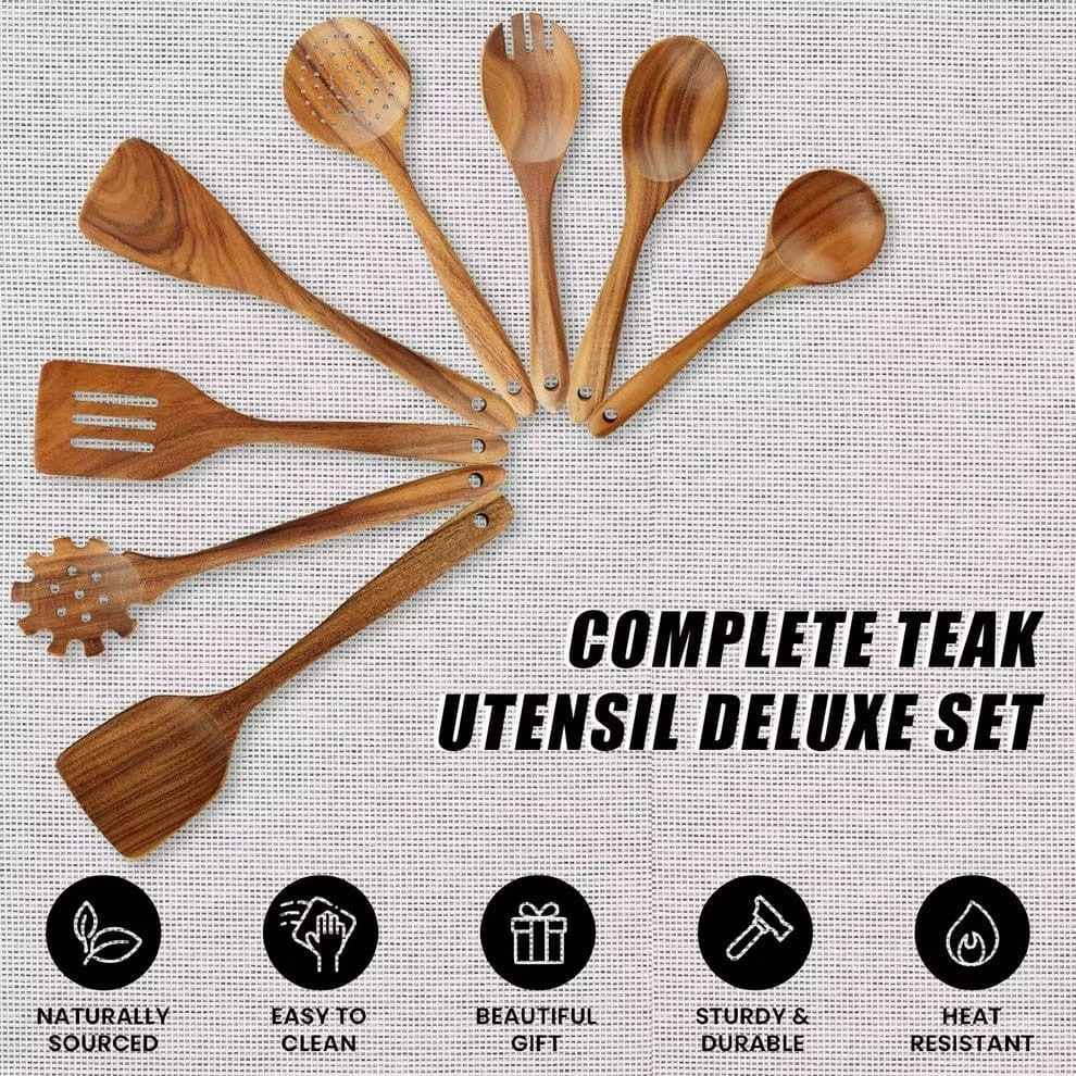 Wooden Kitchen Utensil Set