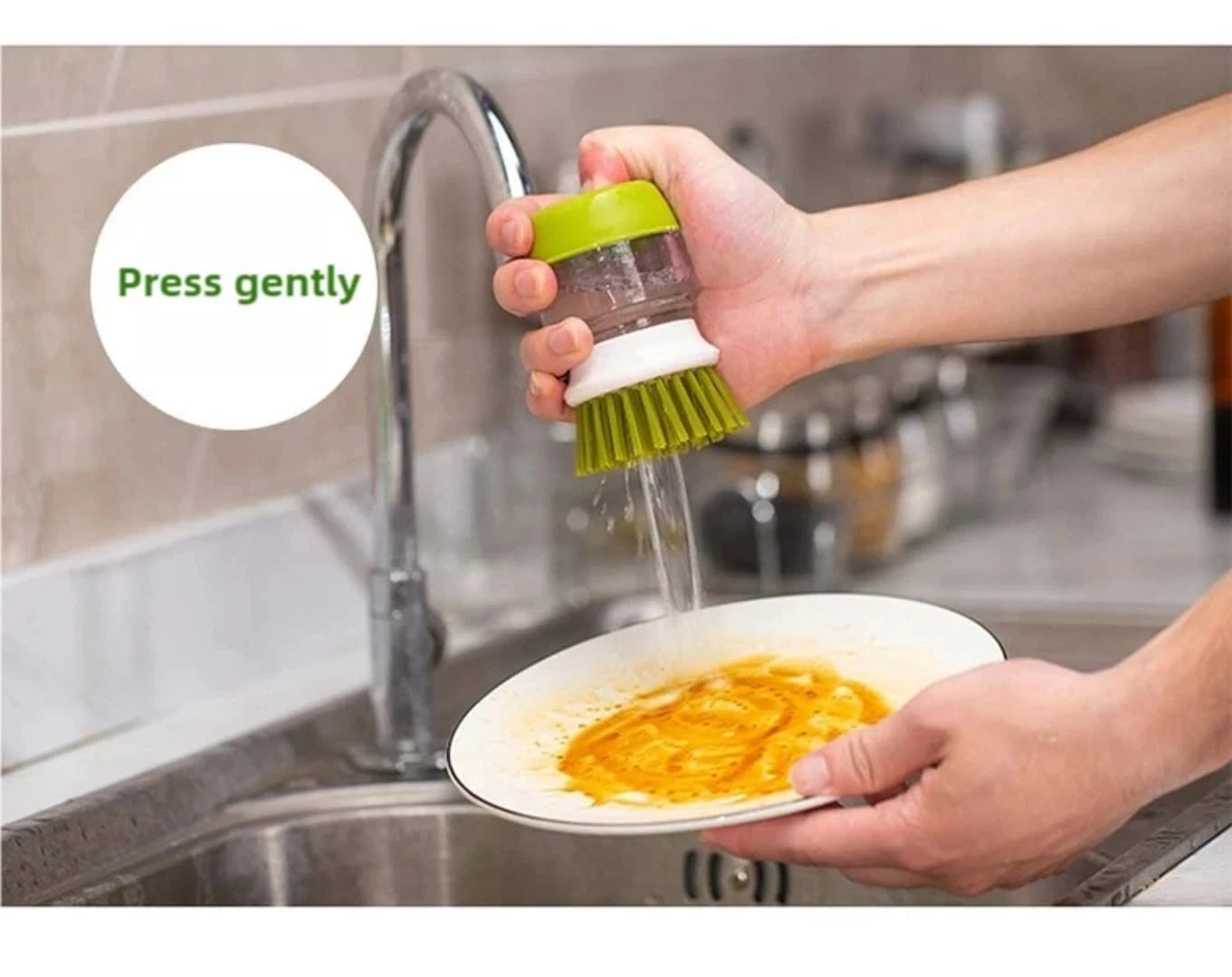 Refillable Soap Dispensing Dish Brush